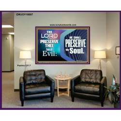 THY SOUL IS PRESERVED FROM ALL EVIL  Wall Décor  GWJOY10087  "49x37"