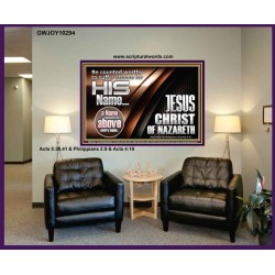 BE COUNTED WORTHY OF THE LORD  Décor Art Works  GWJOY10294  "49x37"