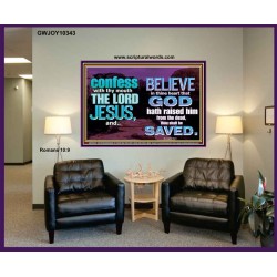 IN CHRIST JESUS IS ULTIMATE DELIVERANCE  Bible Verse for Home Portrait  GWJOY10343  "49x37"