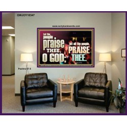 LET ALL THE PEOPLE PRAISE THEE O LORD  Printable Bible Verse to Portrait  GWJOY10347  "49x37"