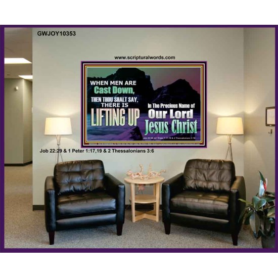 THOU SHALL SAY LIFTING UP  Ultimate Inspirational Wall Art Picture  GWJOY10353  