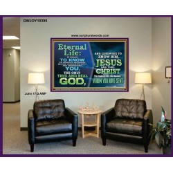 ETERNAL LIFE IS TO KNOW AND DWELL IN HIM CHRIST JESUS  Church Portrait  GWJOY10395  "49x37"