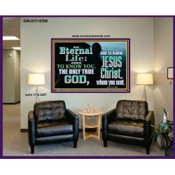 ETERNAL LIFE ONLY THROUGH CHRIST JESUS  Children Room  GWJOY10396  "49x37"