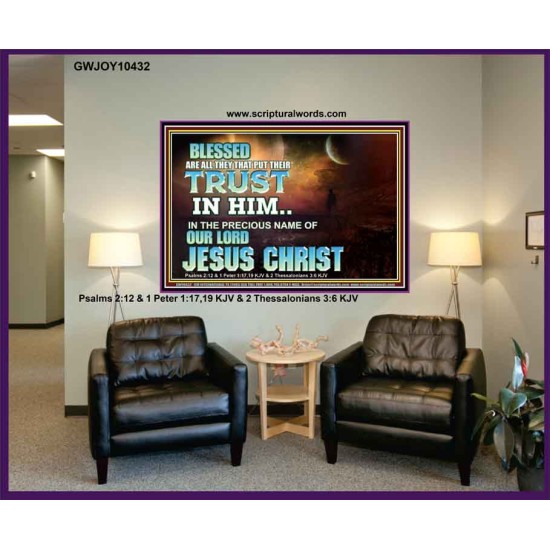 THE PRECIOUS NAME OF OUR LORD JESUS CHRIST  Bible Verse Art Prints  GWJOY10432  