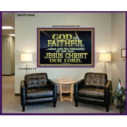 CALLED UNTO FELLOWSHIP WITH CHRIST JESUS  Scriptural Wall Art  GWJOY10436  "49x37"