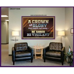 CROWN OF GLORY FOR OVERCOMERS  Scriptures Décor Wall Art  GWJOY10440  "49x37"