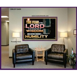 BEFORE HONOUR IS HUMILITY  Scriptural Portrait Signs  GWJOY10455  "49x37"