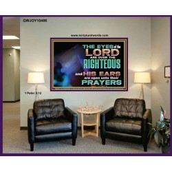 THE EYES OF THE LORD ARE OVER THE RIGHTEOUS  Religious Wall Art   GWJOY10486  "49x37"