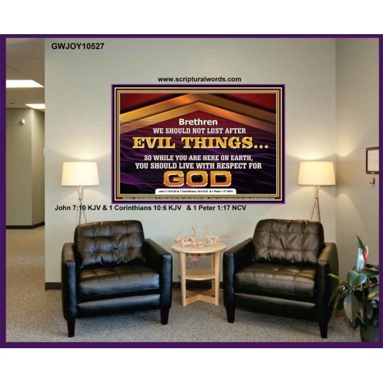 DO NOT LUST AFTER EVIL THINGS  Children Room Wall Portrait  GWJOY10527  