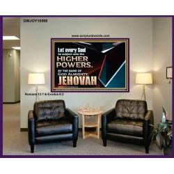 JEHOVAH ALMIGHTY THE GREATEST POWER  Contemporary Christian Wall Art Portrait  GWJOY10568  "49x37"