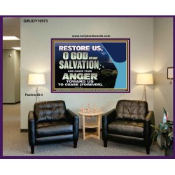 GOD OF OUR SALVATION  Scripture Wall Art  GWJOY10573  "49x37"