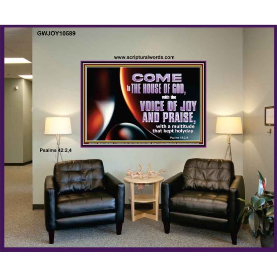 THE VOICE OF JOY AND PRAISE  Wall Décor  GWJOY10589  