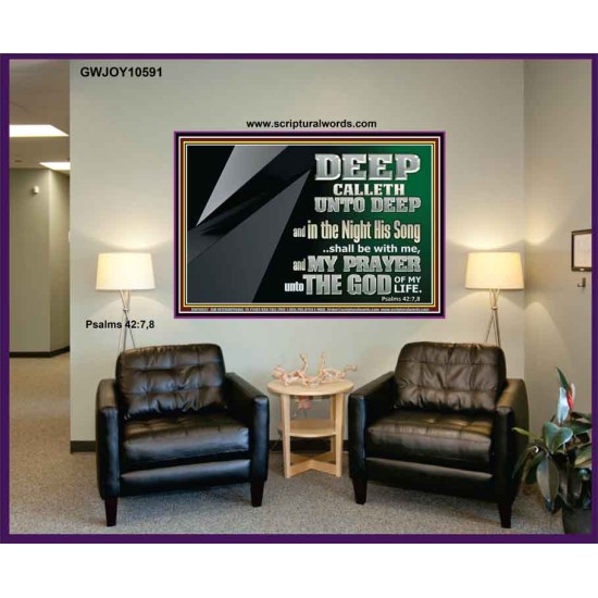 DEEP CALLETH UNTO DEEP  Modern Wall Art  GWJOY10591  