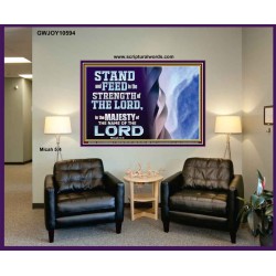 STAND AND FEED IN THE STRENGTH OF THE LORD  Décor Art Work  GWJOY10594  