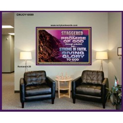 STAGGERED NOT AT THE PROMISE OF GOD  Custom Wall Art  GWJOY10599  "49x37"