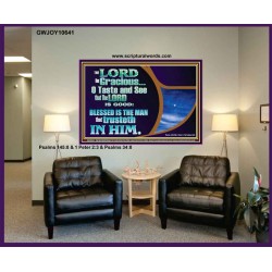 BLESSED IS THE MAN THAT TRUSTETH IN THE LORD  Scripture Wall Art  GWJOY10641  "49x37"