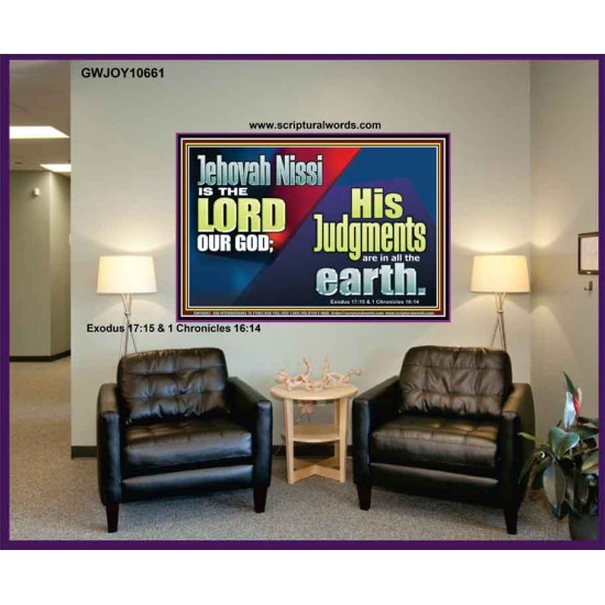 JEHOVAH NISSI IS THE LORD OUR GOD  Sanctuary Wall Portrait  GWJOY10661  