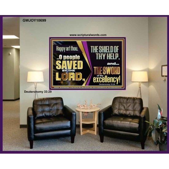 O PEOPLE SAVED BY THE LORD  Children Room Wall Portrait  GWJOY10699  