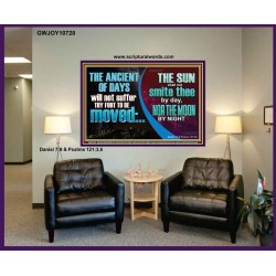 THE ANCIENT OF DAYS WILL NOT SUFFER THY FOOT TO BE MOVED  Scripture Wall Art  GWJOY10728  "49x37"