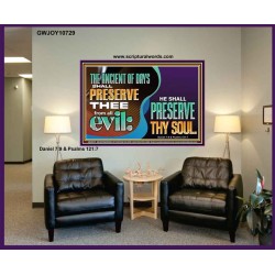 THE ANCIENT OF DAYS SHALL PRESERVE THEE FROM ALL EVIL  Scriptures Wall Art  GWJOY10729  "49x37"