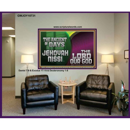 THE ANCIENT OF DAYS JEHOVAHNISSI THE LORD OUR GOD  Scriptural Décor  GWJOY10731  