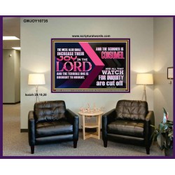 THE MEEK ALSO SHALL INCREASE THEIR JOY IN THE LORD  Scriptural Décor Portrait  GWJOY10735  "49x37"