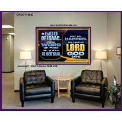 THE WORD OF THE LORD IS CERTAIN AND IT WILL HAPPEN  Modern Christian Wall Décor  GWJOY10780  "49x37"