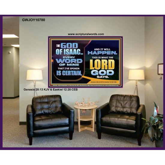 THE WORD OF THE LORD IS CERTAIN AND IT WILL HAPPEN  Modern Christian Wall Décor  GWJOY10780  