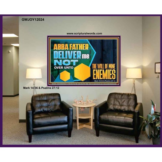 DELIVER ME NOT OVER UNTO THE WILL OF MINE ENEMIES  Children Room Wall Portrait  GWJOY12024  