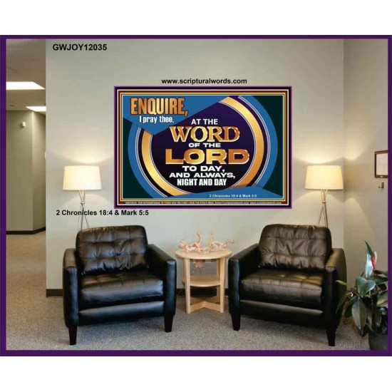 THE WORD OF THE LORD IS FOREVER SETTLED  Ultimate Inspirational Wall Art Portrait  GWJOY12035  