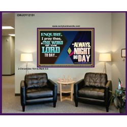 THE WORD OF THE LORD TO DAY  New Wall Décor  GWJOY12151  "49x37"
