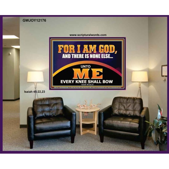 UNTO ME EVERY KNEE SHALL BOW  Scripture Wall Art  GWJOY12176  