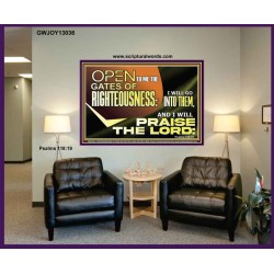 OPEN TO ME THE GATES OF RIGHTEOUSNESS  Children Room Décor  GWJOY13036  "49x37"