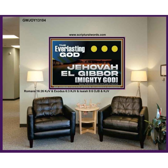 EVERLASTING GOD JEHOVAH EL GIBBOR MIGHTY GOD   Biblical Paintings  GWJOY13104  