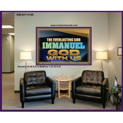 EVERLASTING GOD IMMANUEL..GOD WITH US  Contemporary Christian Wall Art Portrait  GWJOY13105  "49x37"