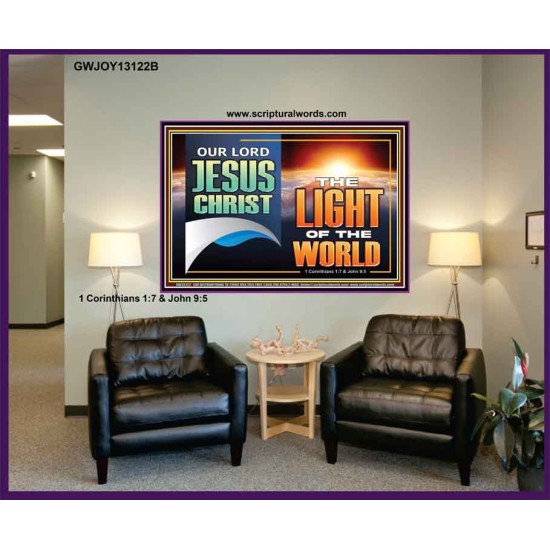 OUR LORD JESUS CHRIST THE LIGHT OF THE WORLD  Christian Wall Décor Portrait  GWJOY13122B  