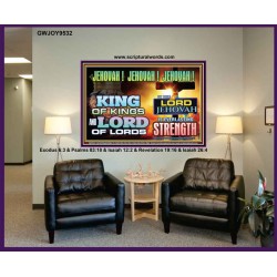 KING OF KINGS IS JEHOVAH  Unique Power Bible Portrait  GWJOY9532  "49x37"