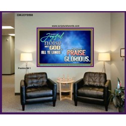 MAKE A JOYFUL NOISE UNTO TO OUR GOD JEHOVAH  Wall Art Portrait  GWJOY9598  "49x37"