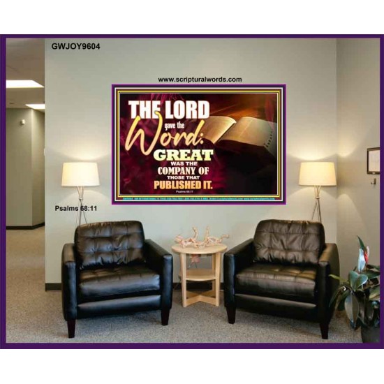 THE LORD GAVE THE WORD  Bathroom Wall Art  GWJOY9604  