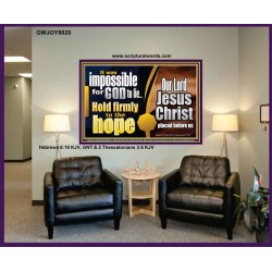 GOD NEVER LIE ONLY BELIEVE  Art & Wall Décor  GWJOY9820  "49x37"