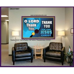 THANK YOU OUR LORD JESUS CHRIST  Custom Biblical Painting  GWJOY9907  "49x37"
