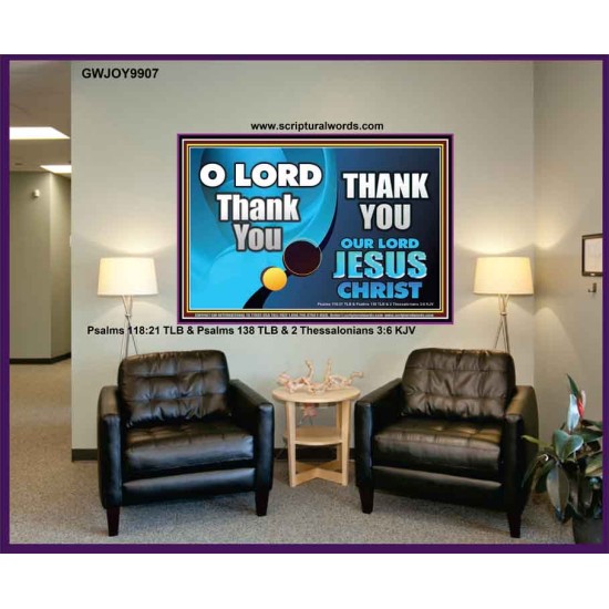 THANK YOU OUR LORD JESUS CHRIST  Custom Biblical Painting  GWJOY9907  