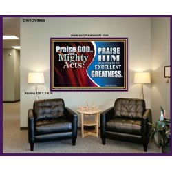 PRAISE HIM FOR HIS MIGHTY ACTS  Biblical Paintings  GWJOY9968  "49x37"