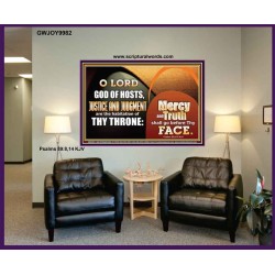 MERCY AND TRUTH SHALL GO BEFORE THEE O LORD OF HOSTS  Christian Wall Art  GWJOY9982  "49x37"