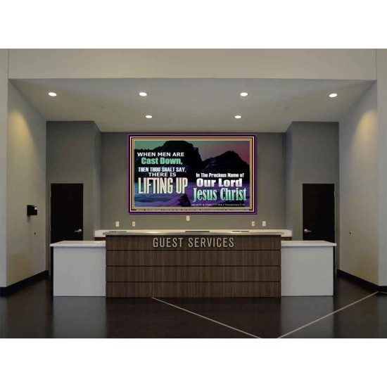 THOU SHALL SAY LIFTING UP  Ultimate Inspirational Wall Art Picture  GWJOY10353  