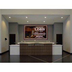 KEEP THE LORD COMMANDMENTS AND STATUTES  Ultimate Inspirational Wall Art Portrait  GWJOY10371  "49x37"