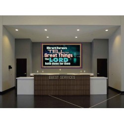 THE LORD DOETH GREAT THINGS  Bible Verse Portrait  GWJOY10481  "49x37"