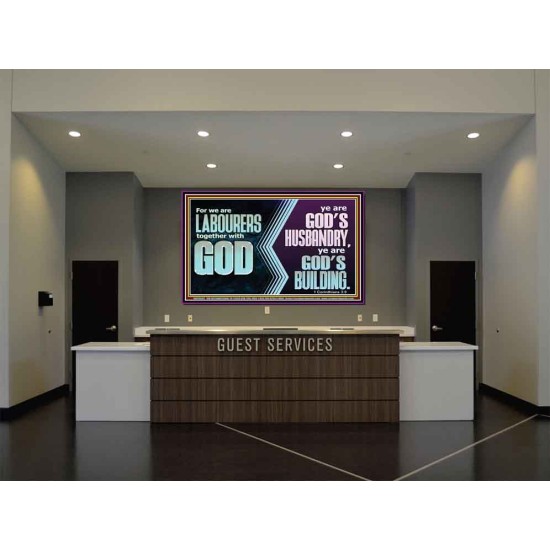 BE GOD'S HUSBANDRY AND GOD'S BUILDING  Large Scriptural Wall Art  GWJOY10643  