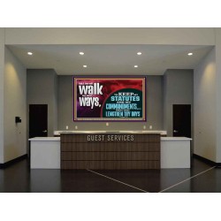 KEEP MY STATUTES AND MY COMMANDMENTS  Custom Wall Scripture Art  GWJOY12125  "49x37"