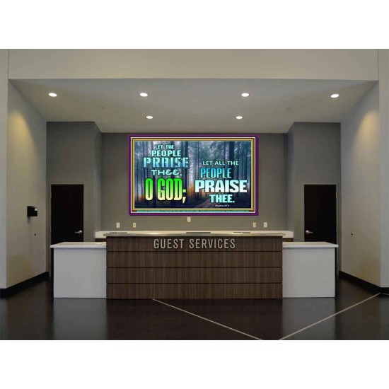 LET THE PEOPLE PRAISE THEE O GOD  Kitchen Wall Décor  GWJOY9603  